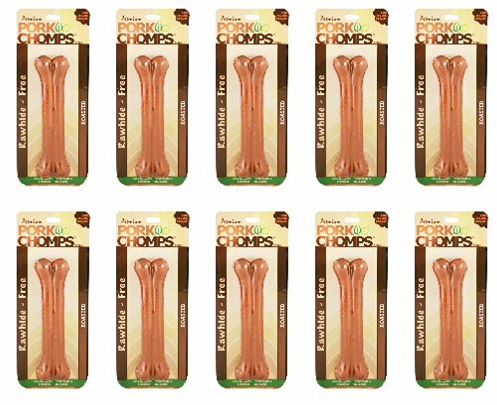 Pork Chomps Roasted Pressed Bone 7in (10 x 1ct)
