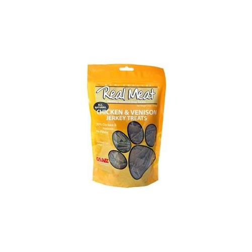 Real Meat Chicken & Venison Jerky Dog Treats 12 Oz