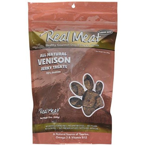 Real Meat Venison Jerky Dog Treats (12 oz)