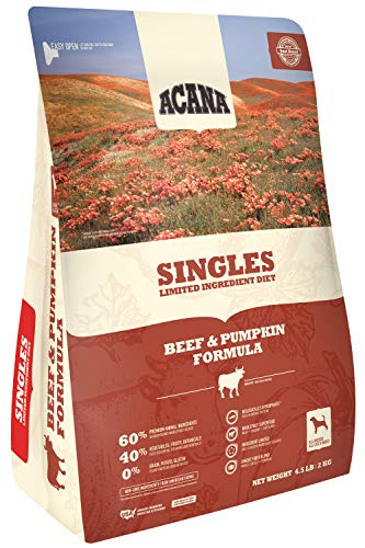 ACANA Singles Beef and Pumpkin Formula Dry Dog Food 4.5 Pounds