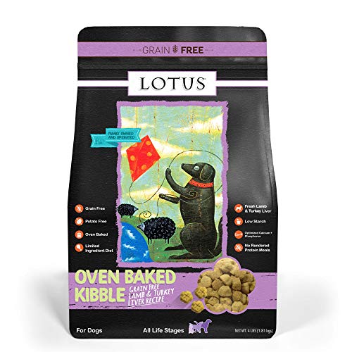 Lotus Oven-Baked Lamb & Turkey Liver Recipe Grain-Free Dry Dog Food 4 Pounds