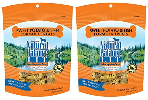 Natural Balance L.I.T. Sweet Potato and Fish Formula Dog Treats 28 ounce (2-pack 14 ounce each)