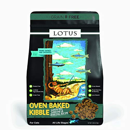 Lotus Grain-Free Sardine & Herring Adult Cat Food Dry Recipe (5 lb.)