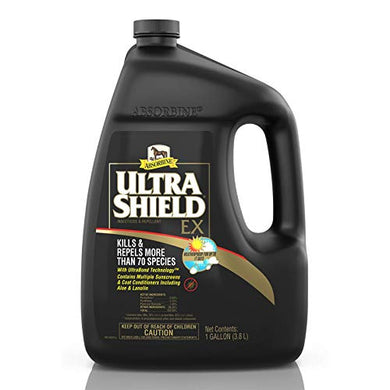 Absorbine UltraShield EX Fly Spray, Insecticide and Repellent for Horses & Dogs, Lasts Up to 17 Days, 128oz Gallon Refill