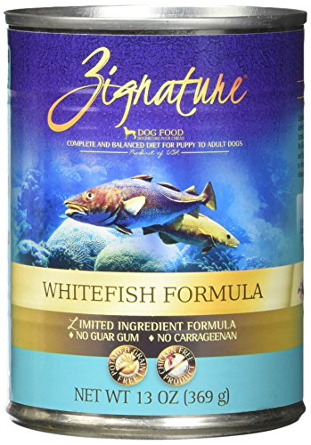 Zignature Whitefish Canned Dog Food Formula 12/13oz