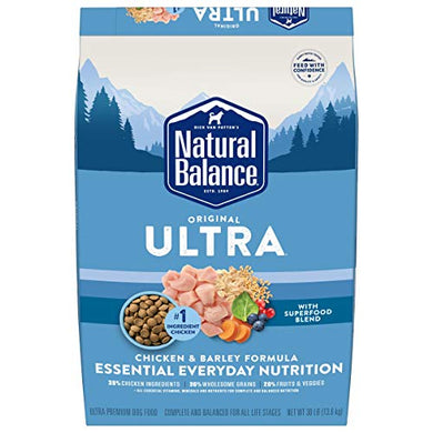 Natural Balance Original Ultra Chicken & Barley All Life Stages Dry Dog Food 30 Pounds