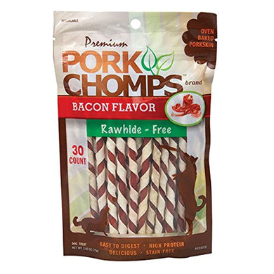 Pork Chomps Bacon Twistz Mini 30 count