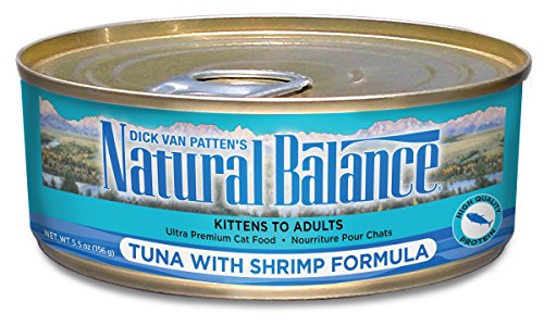 Natural Balance Canned Cat Food, Tuna And Shrimp Recipe, 24 X 6 Ounce Pack