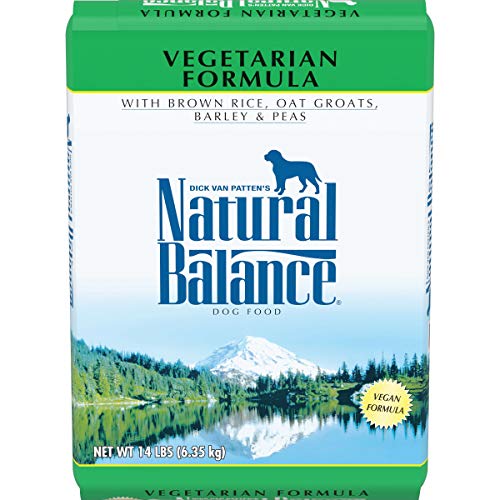 Natural Balance Limited Ingredient Adult Dry Dog Food with Vegan Plant Based Protein and Healthy Grains, Vegetarian Recipe, 12 Pound (Pack of 1)