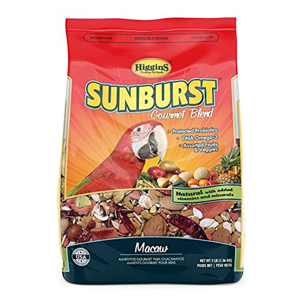 Higgins Sunburst Gourmet Food Mix for Macaws 3lbs