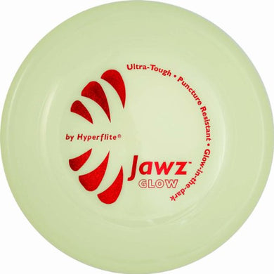 Hyperflite Jawz Competition Dog Disc 8.75 Inch, Worlds Toughest, Best Flying, Puncture Resistant, Dog Frisbee, Not a Toy Competition Grade, Outdoor Flying Disc Training Glow