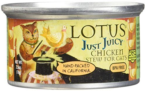 Lotus Cat Just Juicy Chicken Stew, 2.5O Z Cans (24 In A Case)