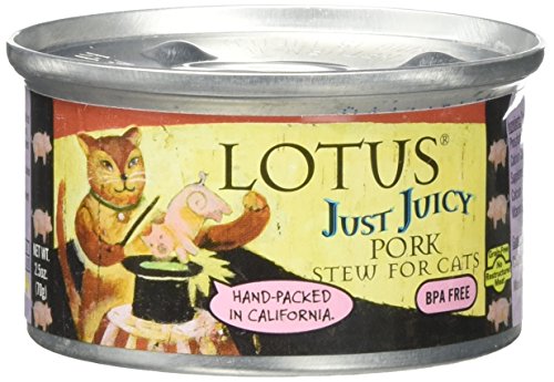 Lotus Cat Just Juicy Pork Stew, 2.5 Oz Cans (24 In A Case)