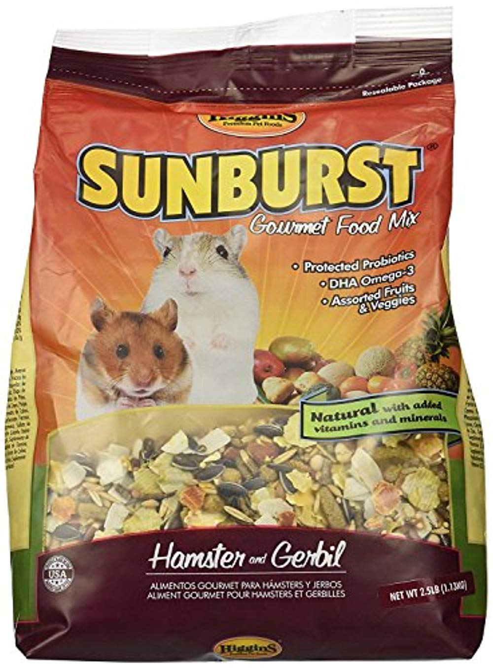 Higgins Sunburst Gourmet Food Mix for Hamsters and Gerbils