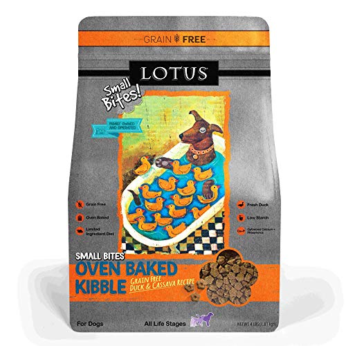 Lotus Small Bite Dry Dog Food, Duck, 4 Lb