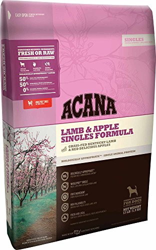 Acana Lamb and Apple Singles Formula Dog Food, 13 Pound Bag