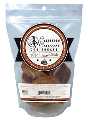 Canine Caviar Dried Sweet Potato Dog Treats 6 Ounce