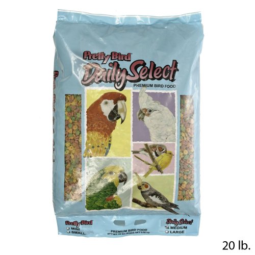 Pretty Bird International Bpb79117 20-Pound Daily Select Premium Bird Food, Medium